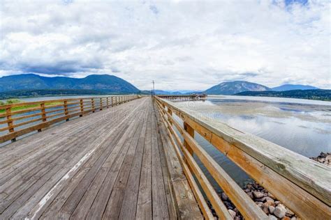 Salmon Arm Wharf In British Columbia Canada Stock Image Image Of