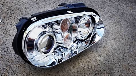 Vxt Gen Oem R Hid Style Bi Led Headlight Assemblies Chrome Mk