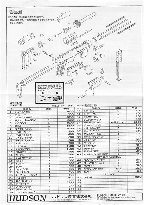 Hudson "Grease Gun" M3A1 Kit Instruction Manual