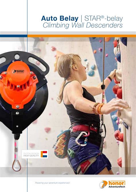 Brochure Auto Belay STAR Belay Climbing Wall Descenders English