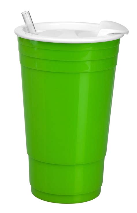 Occasionally Made Big Gulp Solo Cup (Set of 2) | Cup, Insulated, Lime