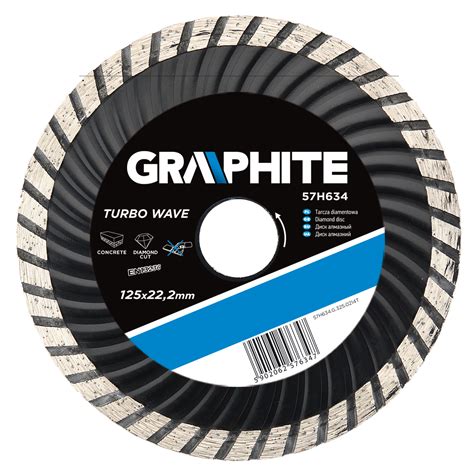 Tarcza Diamentowa 125 X 22 2 Mm Turbo Wave GRAPHITE GRUPA TOPEX