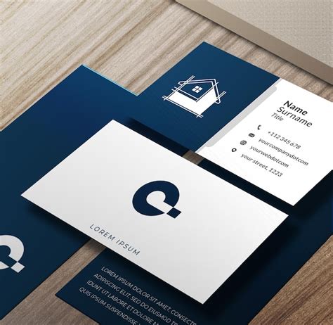 Premium PSD | Business card template psd