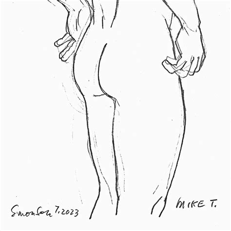 Rear Nude Of Mike T The Art Of Douglas Simonson
