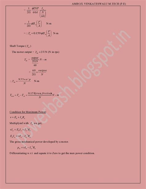 Dc Motors Principleoperationback Emf Equationcharacteristics