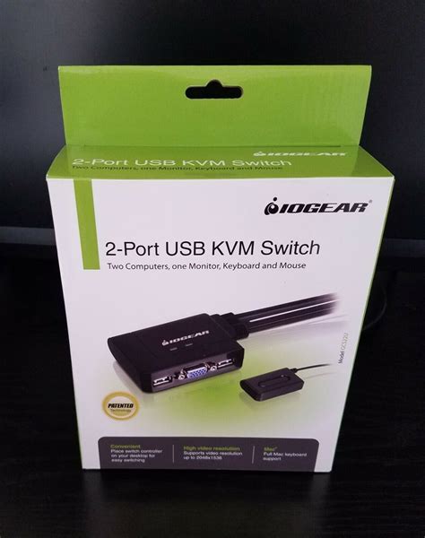 Iogear Gsc U Port Usb Kvm Switch With Built In Bonded Cable Design