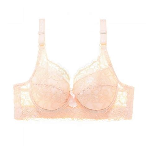 Plus Size Womens Bras Sexy Lace Unlined Underwire Push Up Bra Lingerie Intimates Bralette