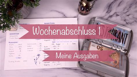 Meine Ausgaben Wochenabschluss November Budget Youtube