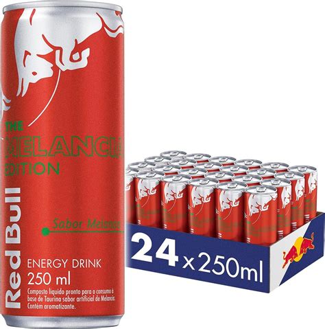 24 Unidades Energético Red Bull Energy Drink Melancia 250ml em Promoção