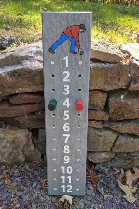 Bocce Scoreboard Durable Pvc Customizable