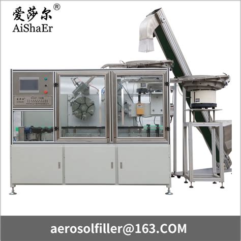 Automatic Cassette Gas Valve Inserting Machine Aerosol Filling Line