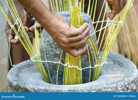 Process Basketry Stock Photo Image Of Handmade Handle 12424856