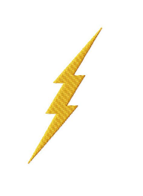 Lightning Bolt Embroidery Design Download Embroidery Etsy