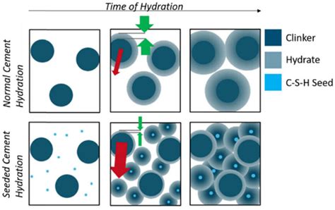 Schematic Representation Of Cement Hydration And The Influence Of