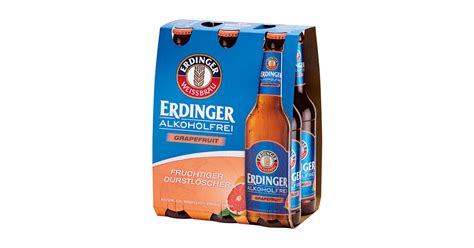 Erdinger Weissbräu Alkoholfrei Grapefruit 6 X 033 L Glas Mehrweg Ihr