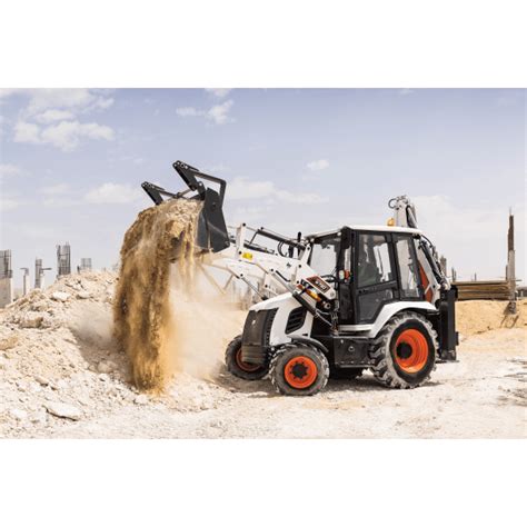 Bobcat B M Series Backhoe Loader In Action Bobcat Company Middle