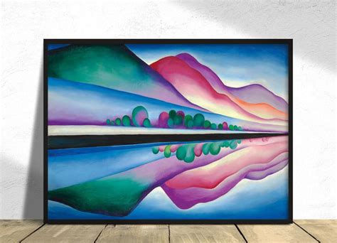 Lake George Reflection Georgia Okeeffe American Art Poster Modern Art