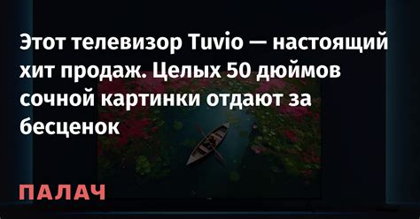 Этот телевизор Tuvio — настоящий хит продаж. Целых 50 дюймов сочной ...