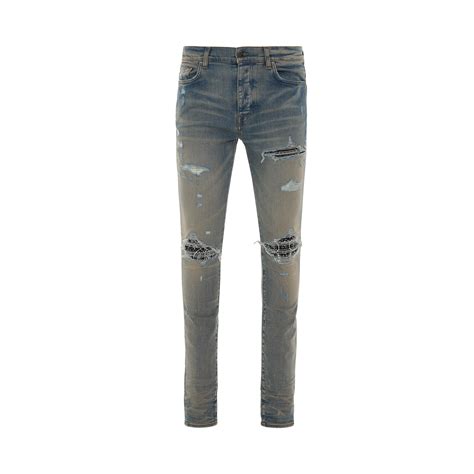 Amiri Mx1 Bandana Jeans In Clay Indigo In Blue For Men Lyst UK