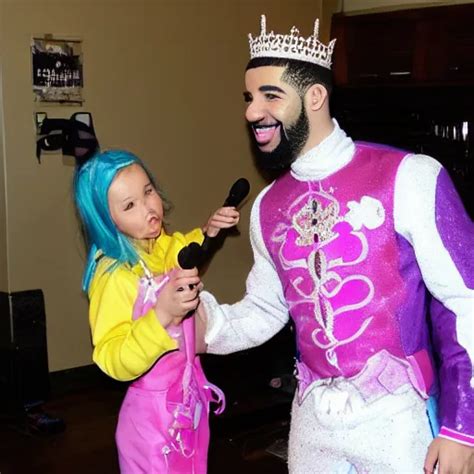 Drake Dressed As A Pretty Princess With A Magic Wand Stable Diffusion