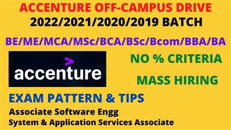 Accenture Off Campus Batch Any Graduate No