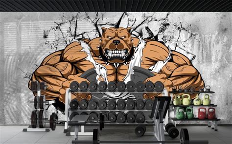 Wallpaper for Gym Walls, Beast Mode ON - Magic Decor