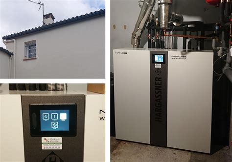 Installation chaudiere pellet granulés Hargassner Nano en remplacement