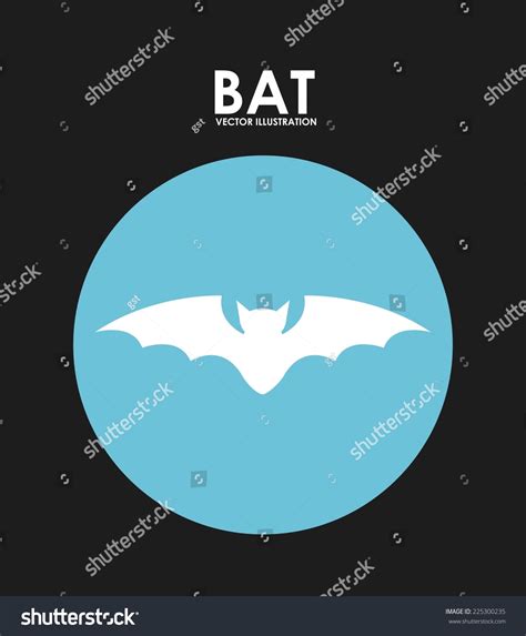 Bat Graphic Design Vector Illustration Stock Vector Royalty Free