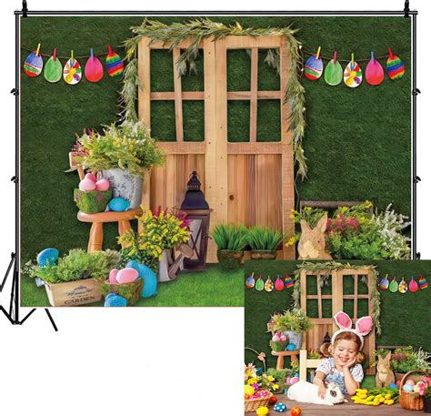 Amazon LFEEY 10x8ft Spring Easter Backdrops For Photography