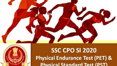 SSC CPO SI 2020 Physical Efficiency Test PET Physical Standard Test