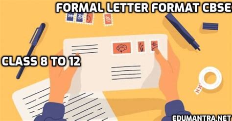 Formal Letter Format Cbse From Class 8 To 12 And Latest Letter Format