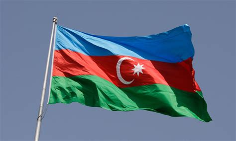 Flag Of Azerbaijan The Symbol Of Islamic And Turkish Cultu