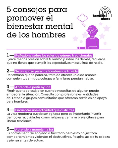 Consejos Para Promover El Bienestar Mental De Los Hombres Familias Ahora