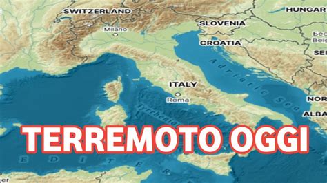 Secondo Fa Un Forte Terremoto Ha Colpito Litalia Oggi Venerd