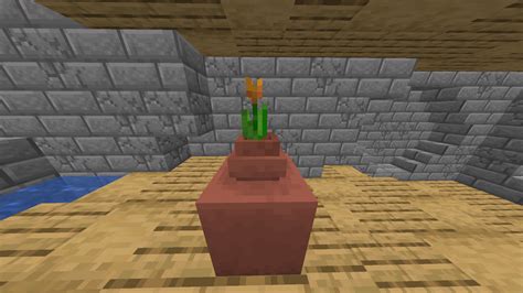 Cool flower pot idea : r/Minecraft