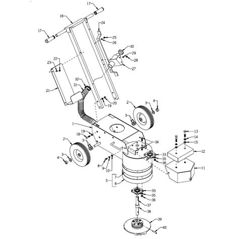 Edco SEC 1.75L 50 1 Concrete Grinder 52500 Parts | ConcreteToolParts.com