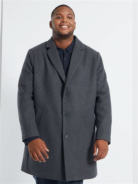 Manteau Long Esprit Lainage Gris Kiabi