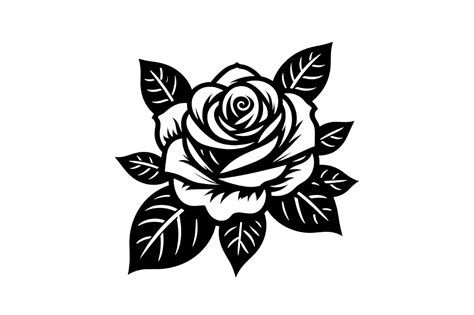 Beautiful Rose Svg Clipart Floral Png Graphic By Artful Assetsy