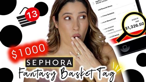 Whats In My 1000 Sephora Fantasy Basket Emily Noel Tag Dream Makeup Haul Collab Ashley