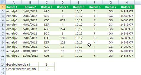 Excel Rij En Kolom Van De Actieve Cel Markeren VBA EXHELP BE