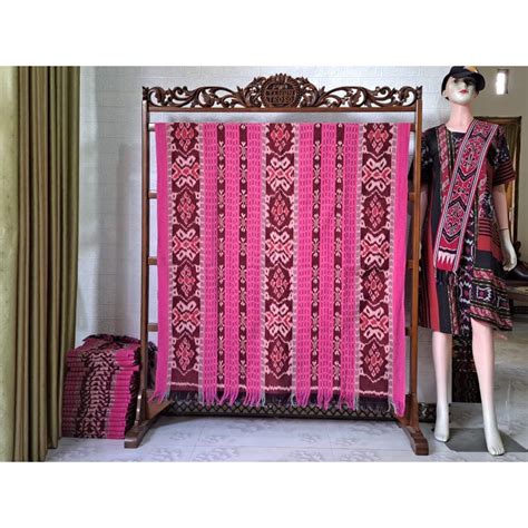 Jual Kain Tenun Ikat Blangket ATBM Motif Kembang Telon By Misethnic