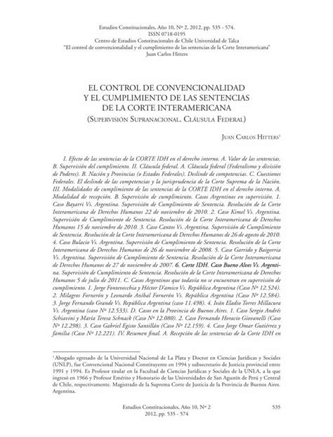 PDF EL CONTROL DE CONVENCIONALIDAD Y EL PDF FileI Efecto De Las