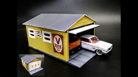 Garage Diorama Kit Scale Model How To Assemble Paint Weather AMT 1361 1