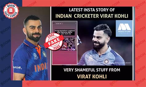 No Virat Kohli Did Not Post An Insta Story Mocking Pak For Wc Final Loss Boom