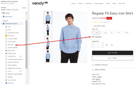 How To Manage Different Size Chart Popup For The Product Page