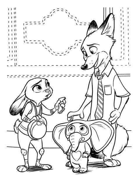Zootopia Coloring Pages 5 Zootopia Coloring Pages Cartoon Coloring