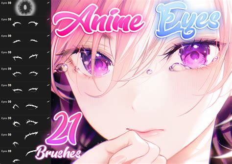 Free Anime Eyes Brush Pack For Procreate