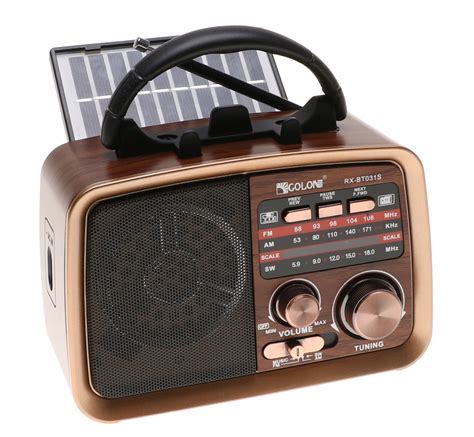 Radio Solarne Przeno Ne Retro G O Nik Fm Bluetooth Mp Usb Solar