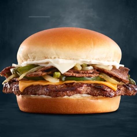 Carl S Jr Philly Cheesesteak Angus Burger