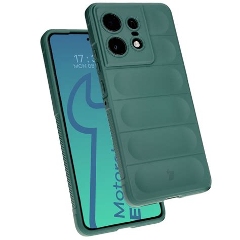 Pancerne Etui Bizon Case Tur Do Motorola Edge Pro Ciemnozielone